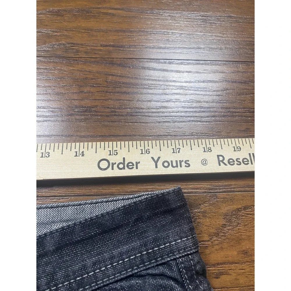 Vintage Sean John Baggy Shorts Jorts Mens 32 Black Denim Long Y2K Wide Leg 2000s